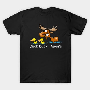 Funny Duck Duck Moose Graphic T-Shirt